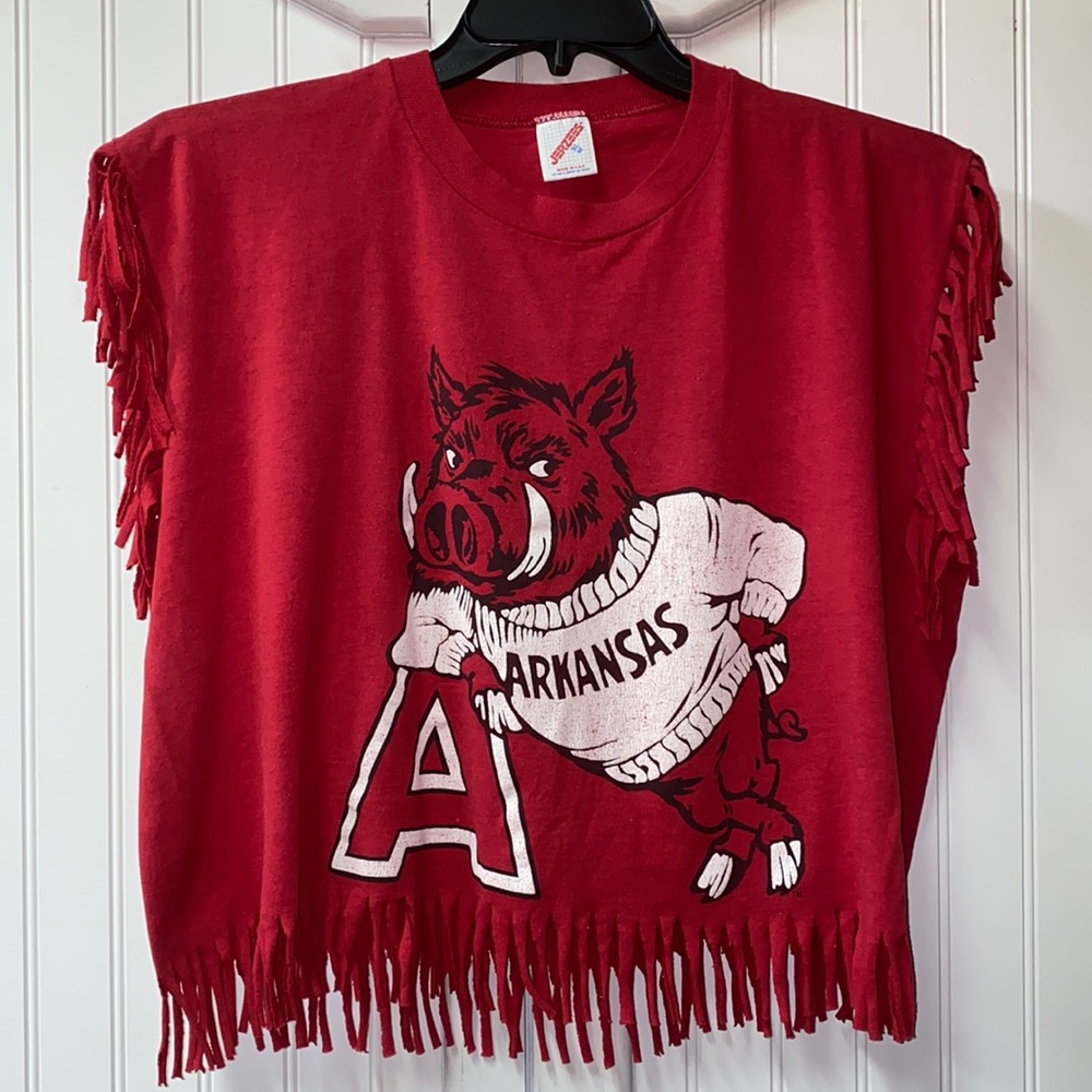 90s Arkansas Razorbacks Rally Shirt XL Vintage